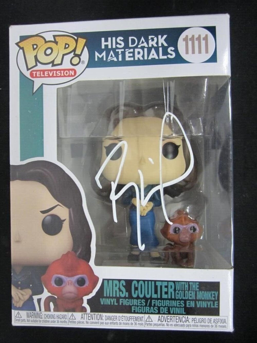 Ruth Wilson signed Funko POP! Television His Dark Materials - Mrs. Coulter